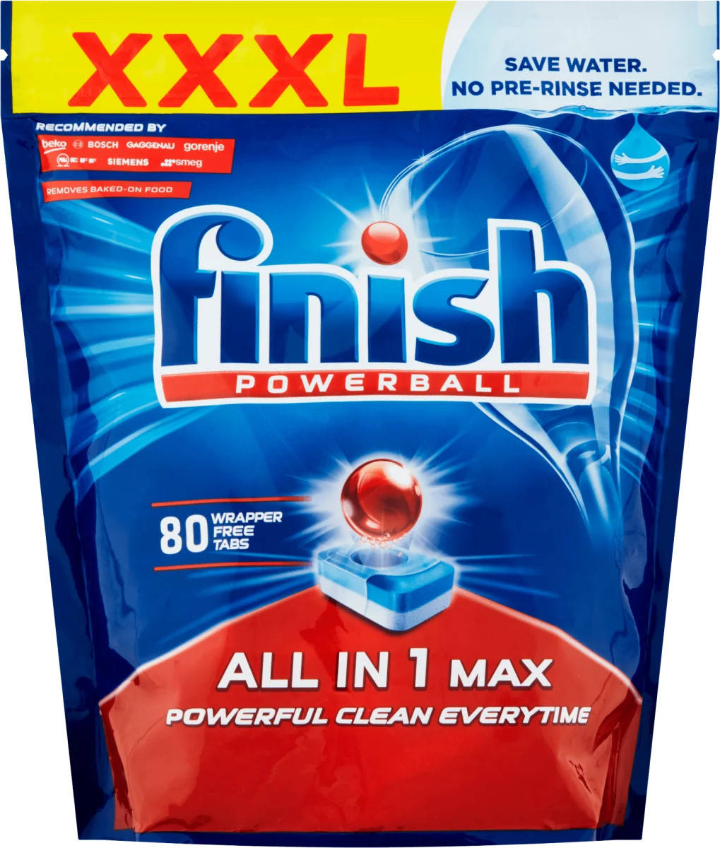 

Капсули для посудомийної машини Finish Powerball All in 1 Power - XXXL