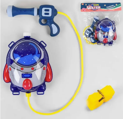 

Водяной пистолет-рюкзак с насосом "Космический Корабль" 8113-152, синий
