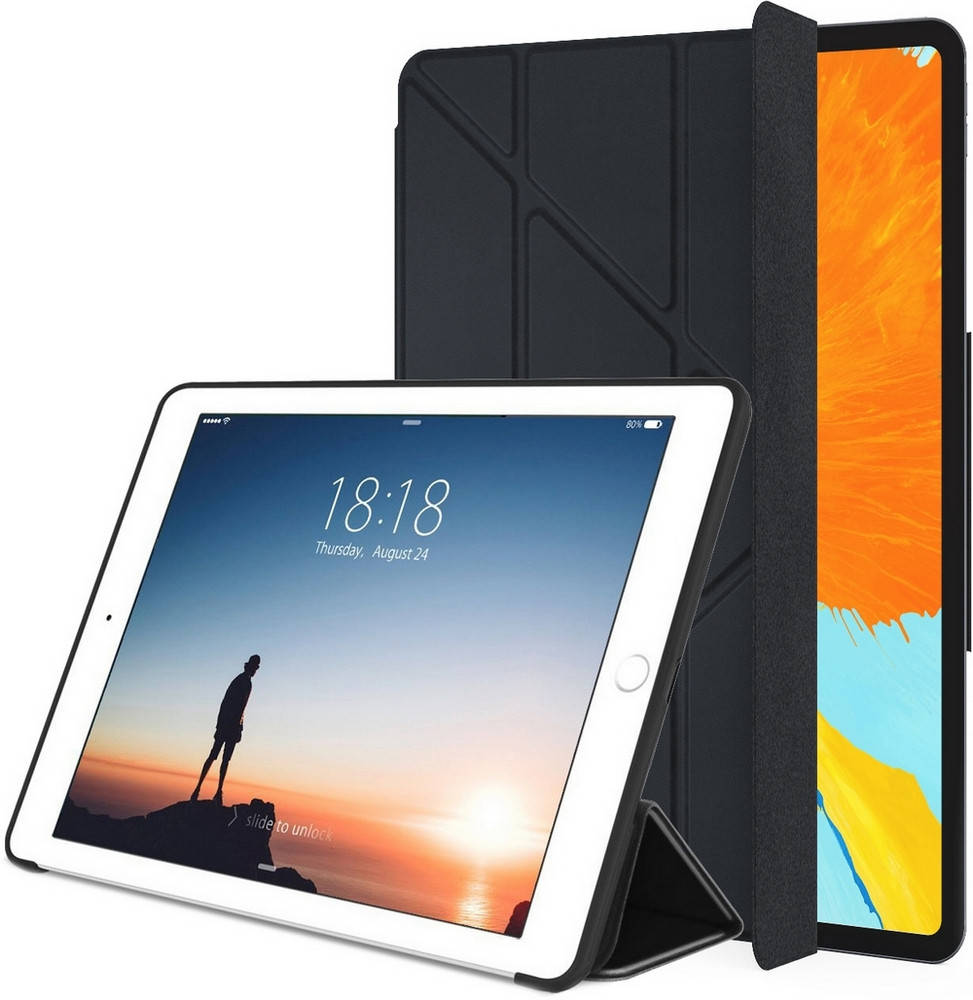 

Чехол iPad 9.7 Air / Air 2 / 2017 / 2018 (Накладка с ТермоЭффектом) Y-Stand Black, Синий