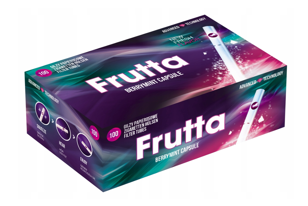 

Сигаретные гильзы для табака FRUTTA (ментол и лесная ягода)