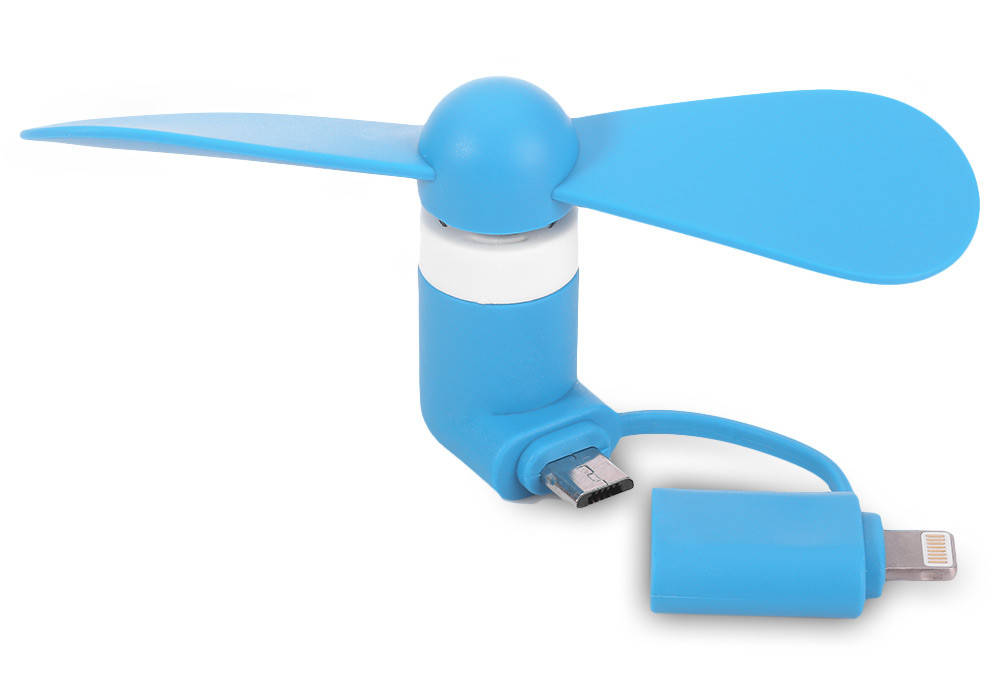 

Вентилятор Micro USB / Lighting - Iphone Blue