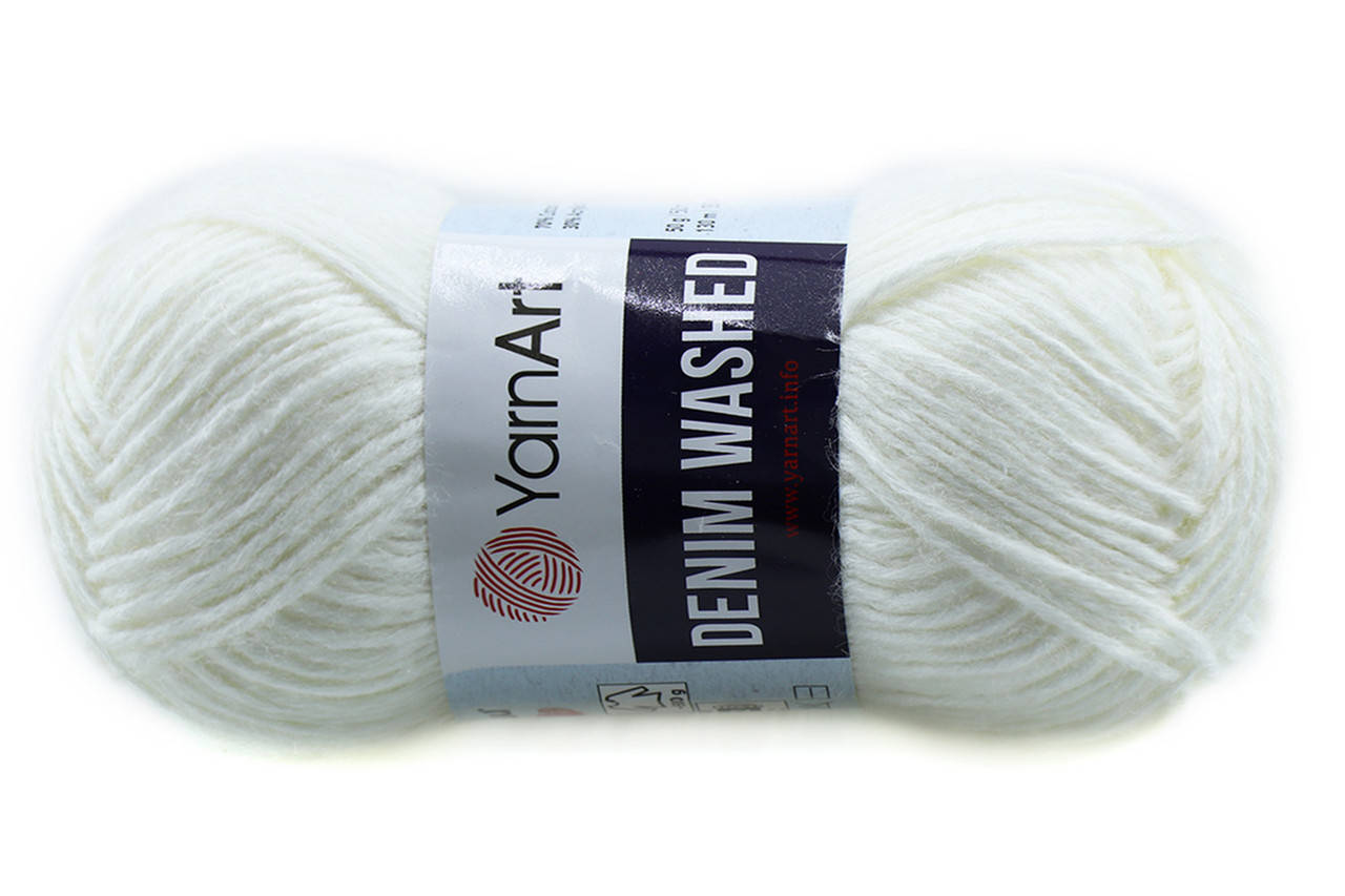 

YarnArt Denim Washed, Белый №900
