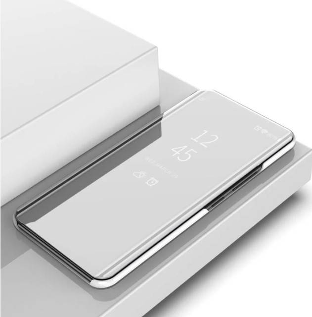 

Чехол Mirror для Samsung A01 2020 / A015F книжка Зеркальная (разные цвета) серебро