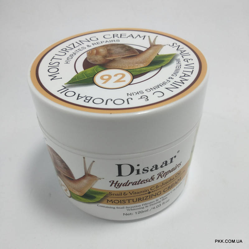 

Крем для лица Disaar Snail&Vitamin C&Jojoba oil 92 % отбеливающий 120 мл DS5022
