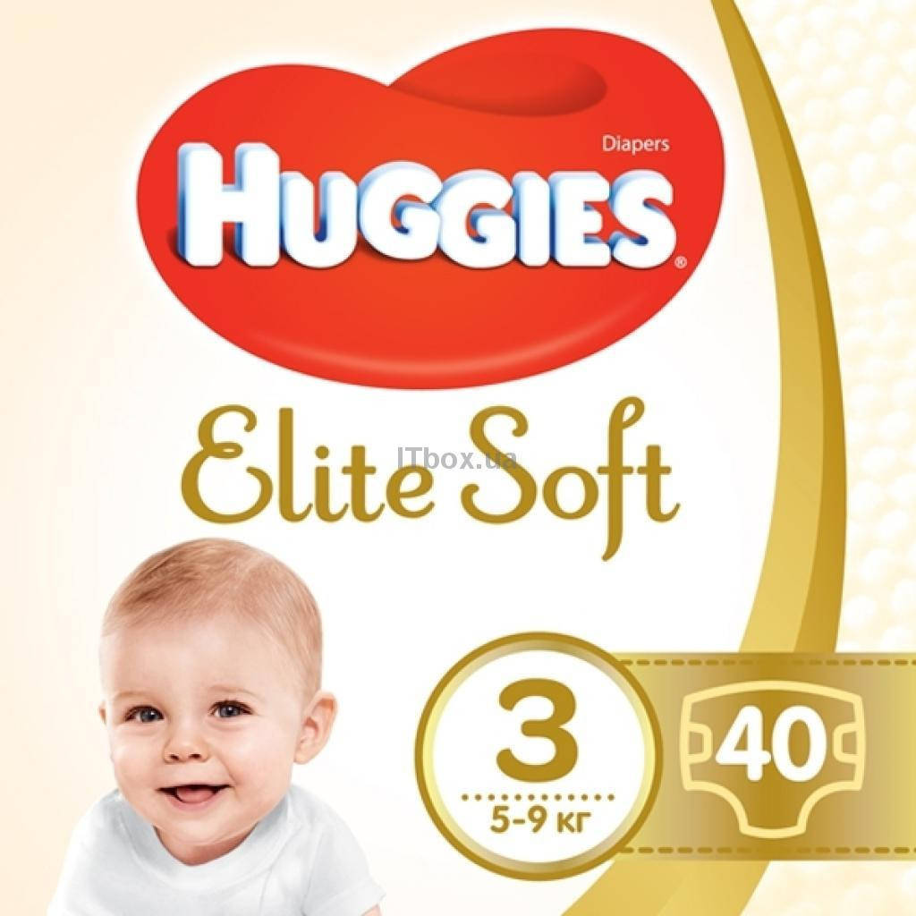 

Подгузники Huggies Elite Soft Джамбо (3) 5-9 кг 40 шт
