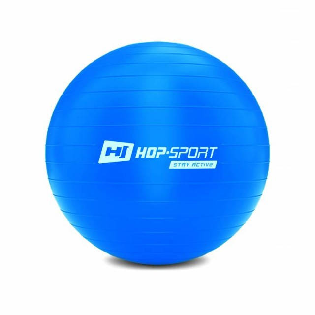 

Фитбол мяч для фитнеса + насос Hop-Sport 55cm HS-R055YB синий