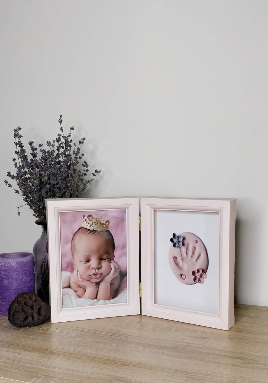 

Рамка для фото с отпечатком ручки