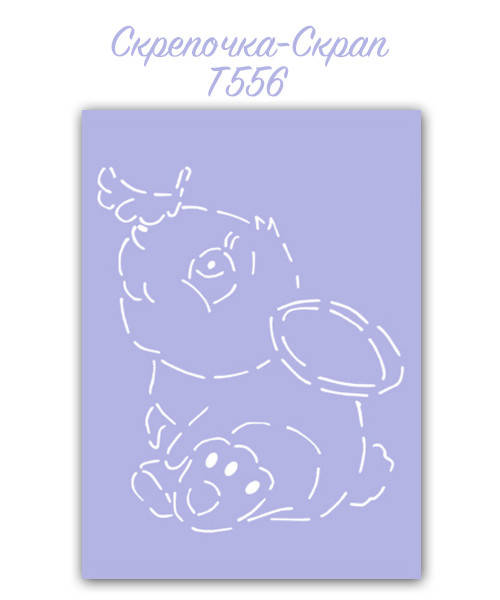 

Трафарет для пряников зайка