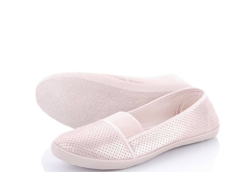 

Слипоны женские пудра 38