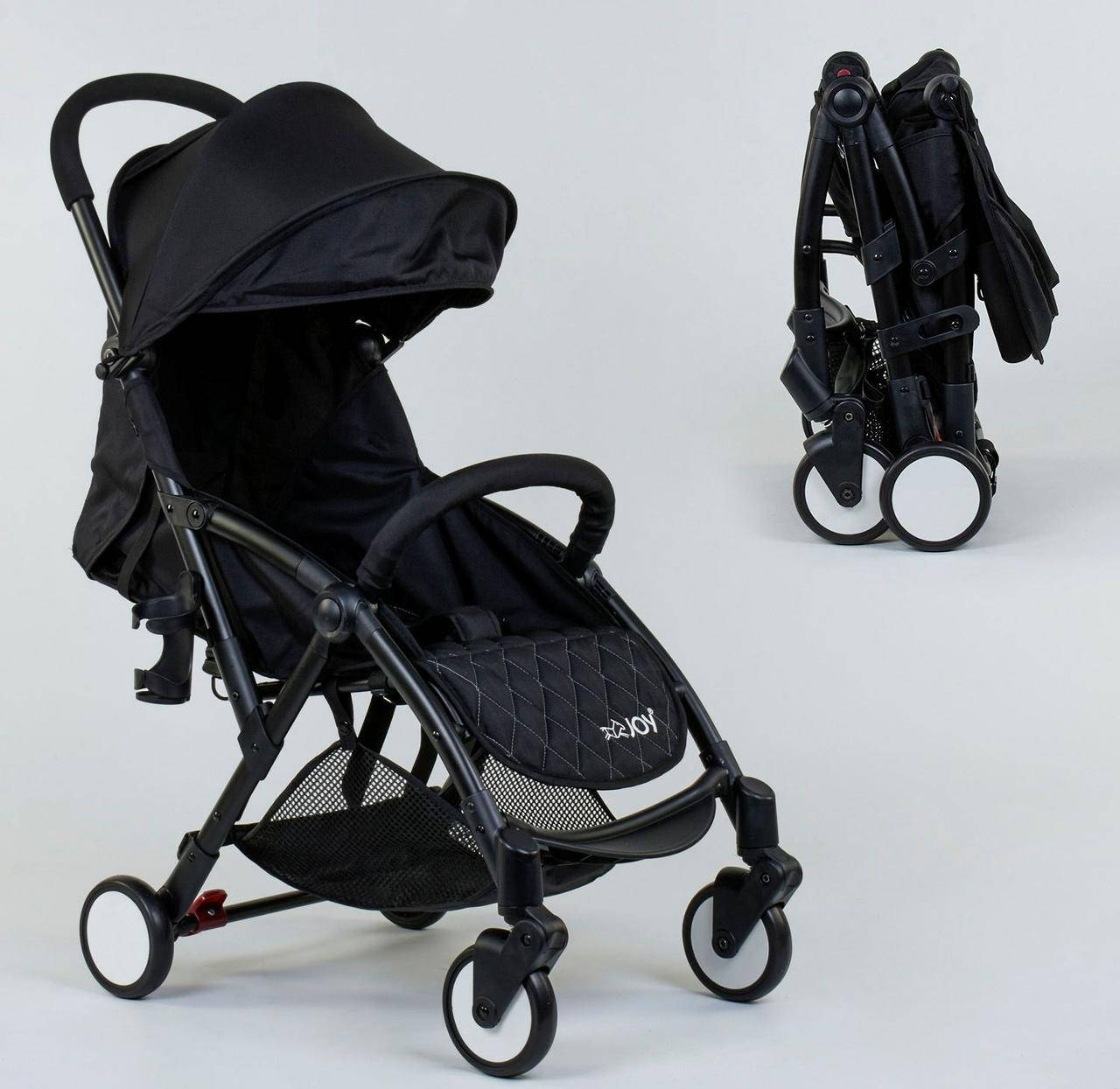 

Коляска прогулочная детская W 1140 "JOY" Черный 78592