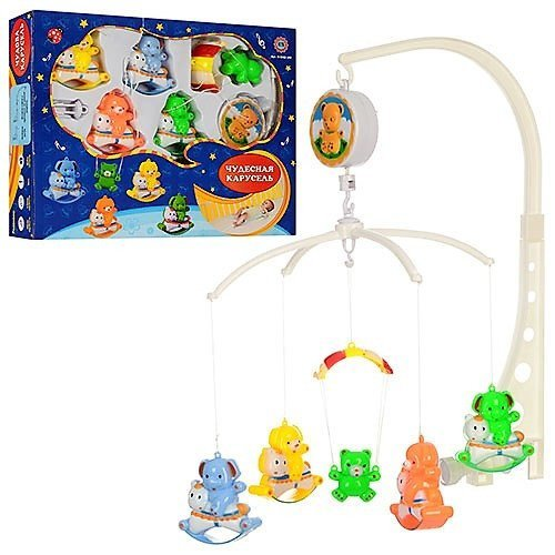 

Карусель для кроватки, пластиковые погремушки 2013АВ