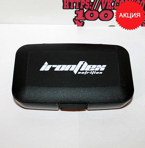 

Таблетница: IronFlex - Pill Box black || 5 відділів