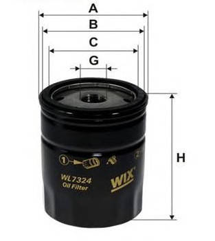 

Фільтр масляний WIX FILTERS WL7324