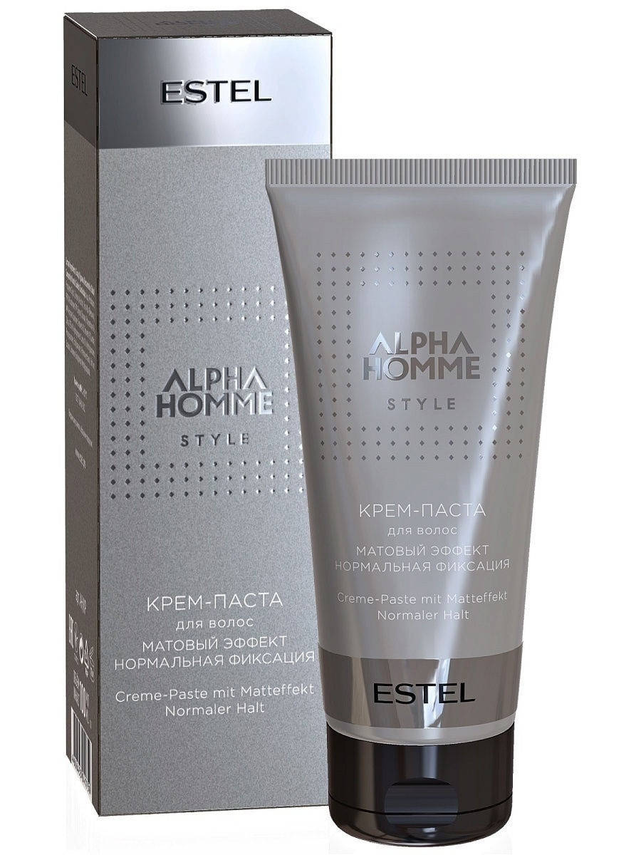 

Крем-паста для стайлинга Эстель Alpha Homme матовый эффект нормальная фиксация 100мл