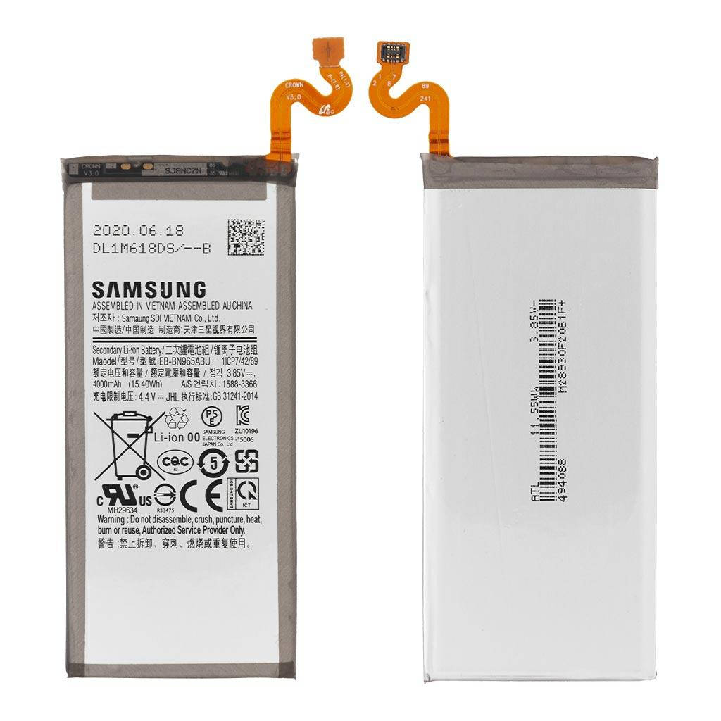 

Аккумулятор Samsung N960 Galaxy Note 9, EB-BN965ABU, (4000 mAh), Original PRC