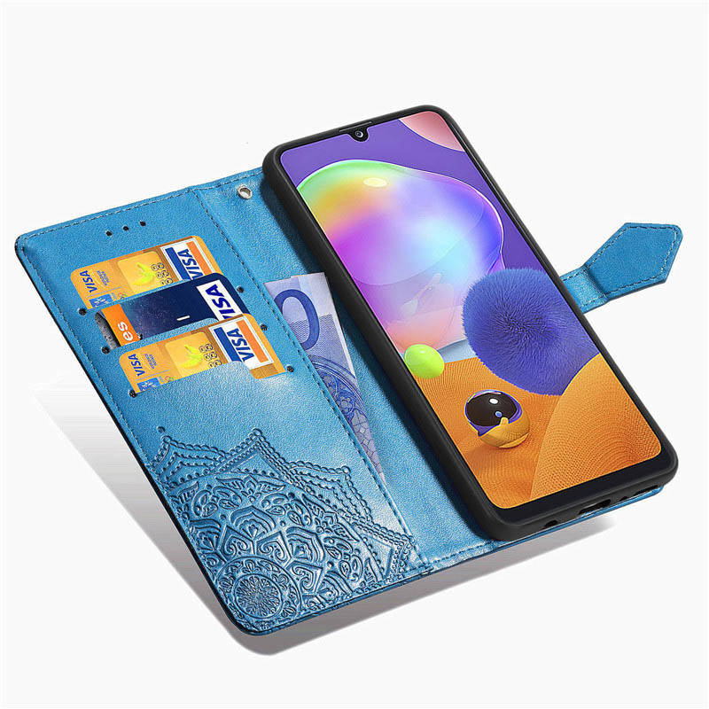 

Кожаный чехол (книжка) Art Case с визитницей для ZTE Blade 20 Smart Perry Слот для визитки, Синий