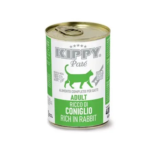 

Консервы Kippy Pate Rabbit Adult для взрослых котов, паштет с кроликом, 400 г