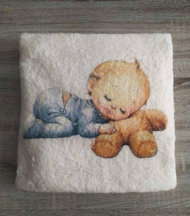 

Плед детский крыжма 90*90 см, крижма для хрещення, покрывало детское Премиум, Белый