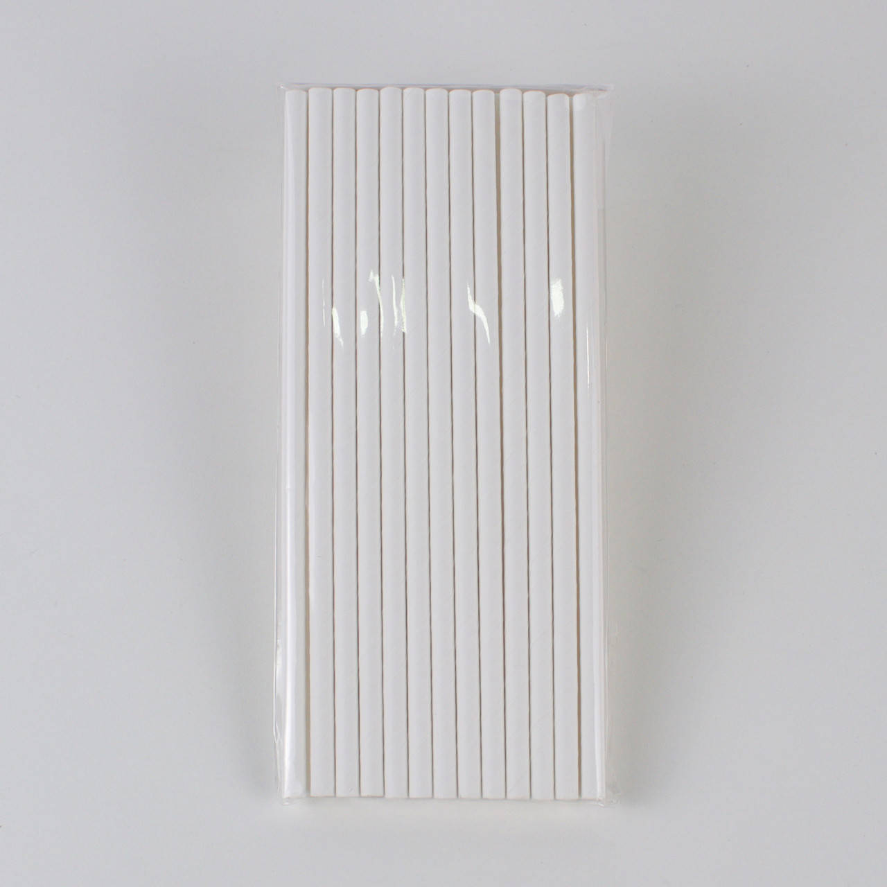 

Трубочки бумажные Белые 19.5 см 25 шт