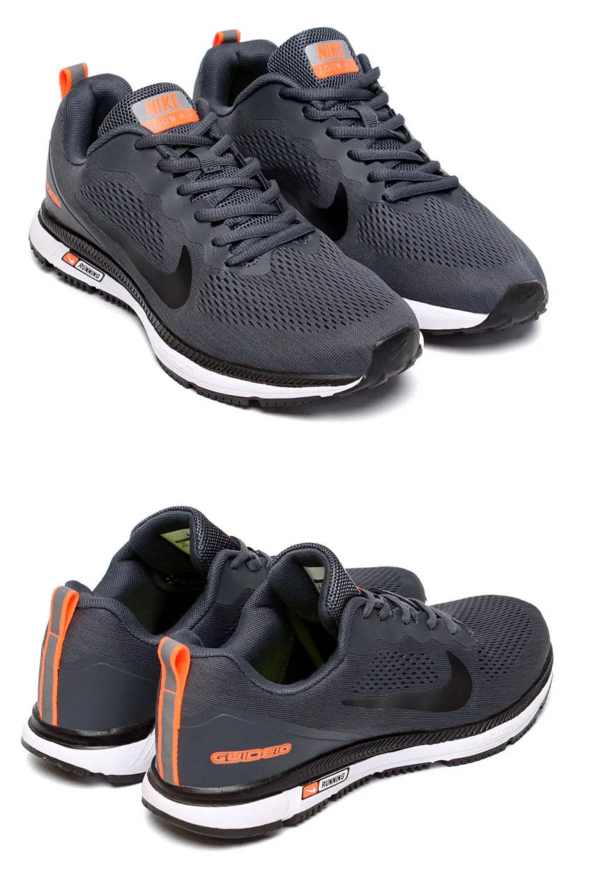 

Мужские кроссовки сетка Nike (Найк) Running Grey, мужские туфли текстильные, кеды серые, Мужская обувь, Серый