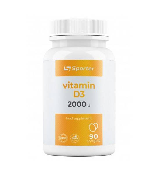 

Витамин Д3 Sporter Vitamin D3 2000 IU 90 caps
