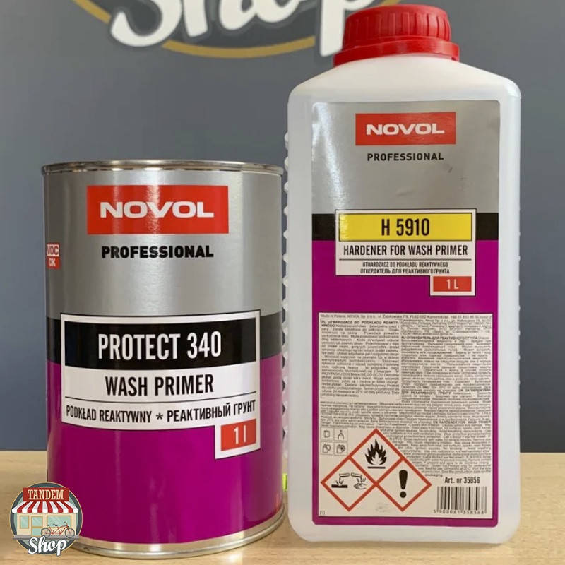 

Грунт реактивный Novol Protect 340 1:1, 1 л + 1 л Комплект, Красный