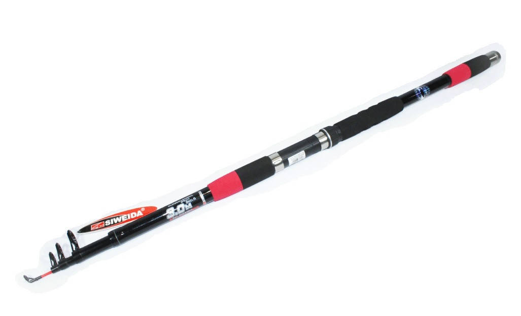 

Спиннинг SIWEIDA Tele Carp 3м 3.5lbs (150г) карповое телескопическое удилище, Черный