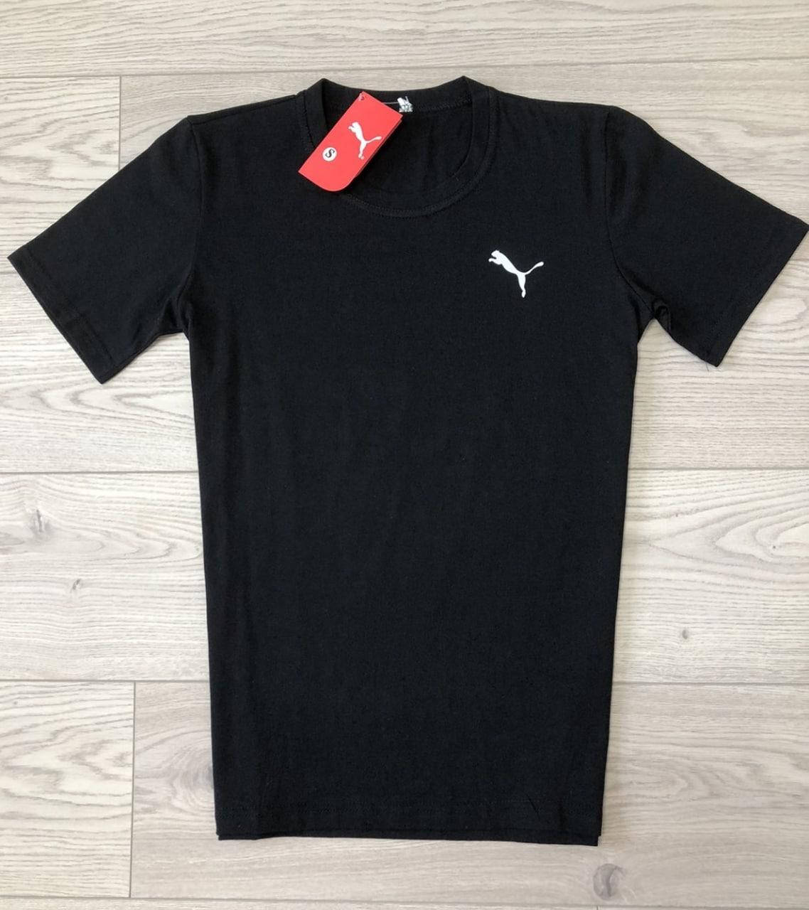 

Мужская футболка Puma хлопковая летняя Пума черная M