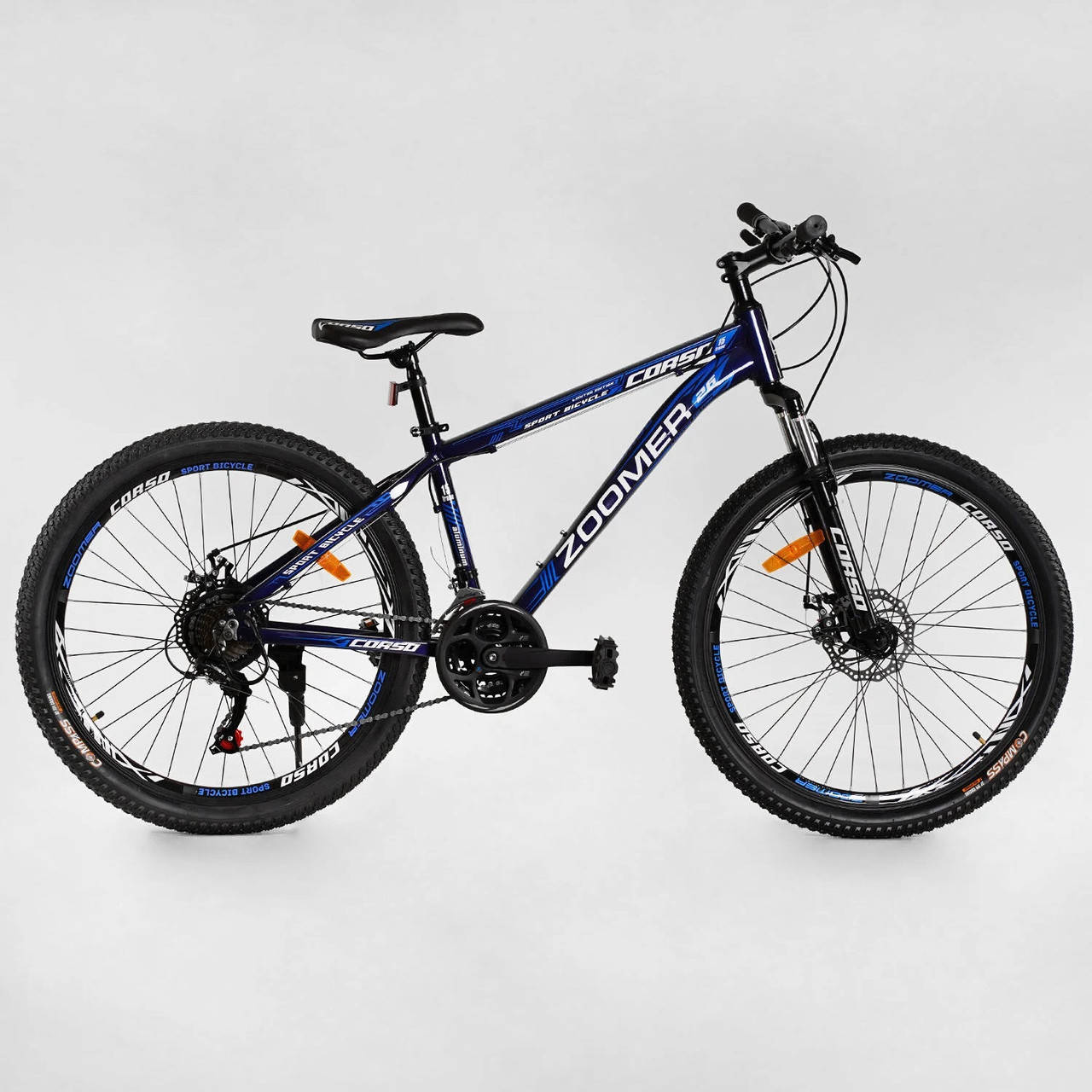 

Велоcипед ZM- 26749 спортивный CORSO «Zoomer» 26" синий 115652