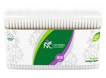 

Бамбуковые ватные палочки Normal Clinic 300 шт (Zip упаковка)