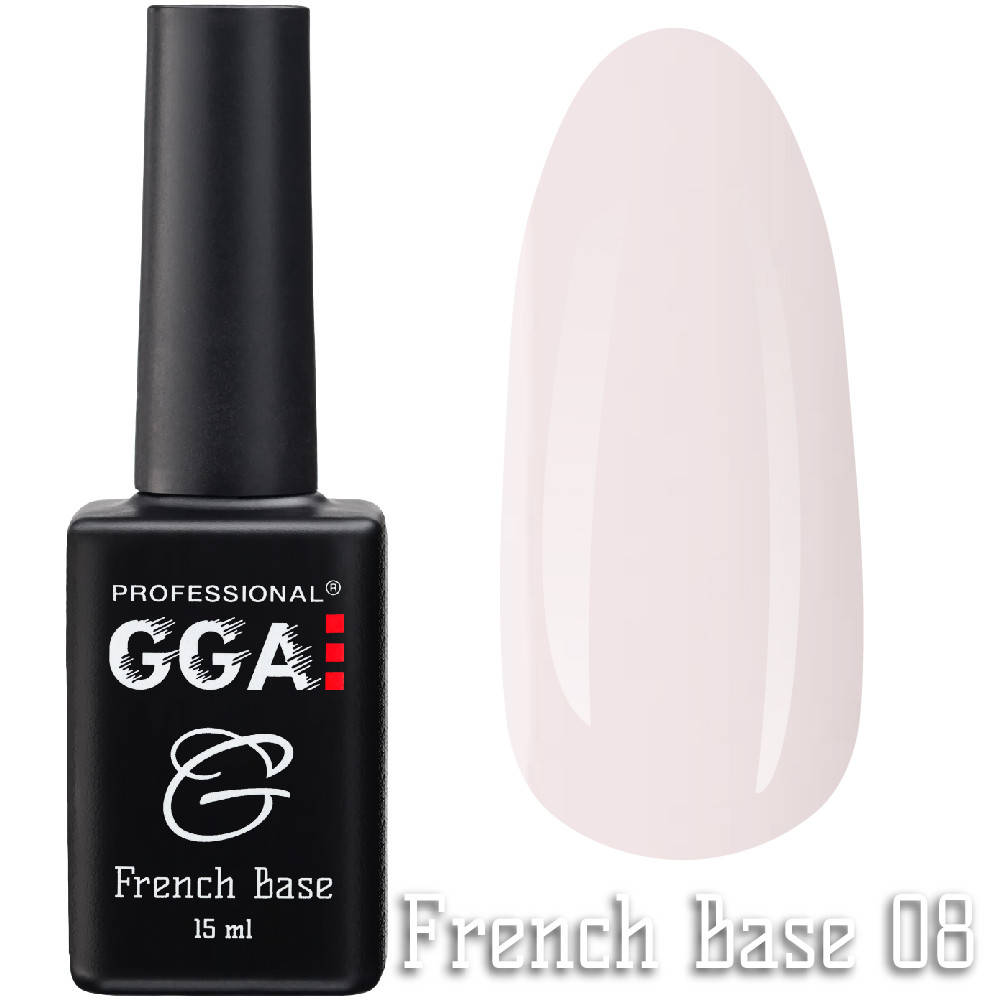 

Френч каучуковая база French Base GGA Professional Тон 08 15мл.
