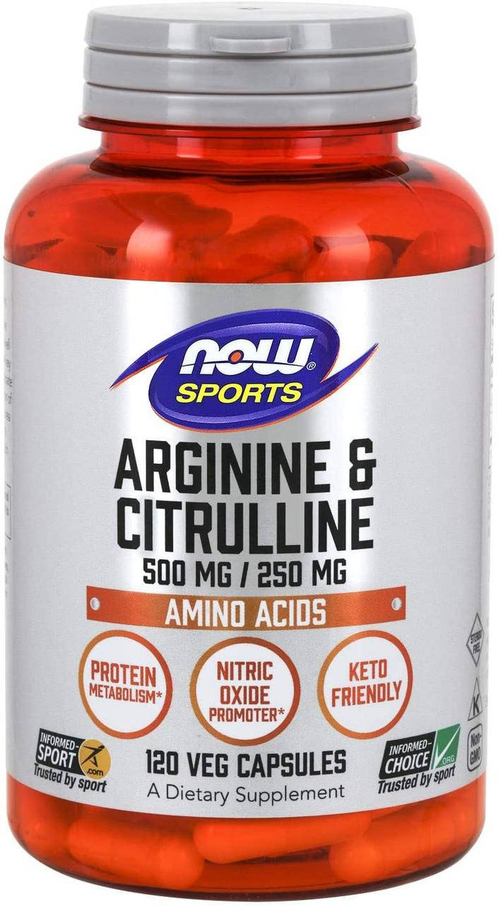 

Now Foods Arginine Citrulline 120 капсул