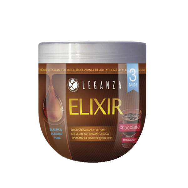 

Крем-маска для волос “Эликсир Шоколадный мусс” LEGANZA ELIXIR