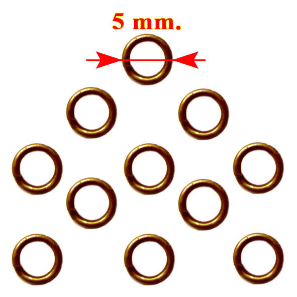 

Колечки 5 мм Одинарные, Цвет Бронза, 20 грамм, около 330 шт, Фурнитура для Бижутерии, для Украшений