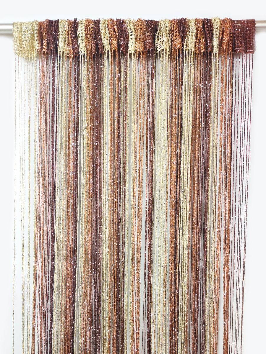 

Шторы нити Радуга Дождь №8+10+14, кисея 3х3 м