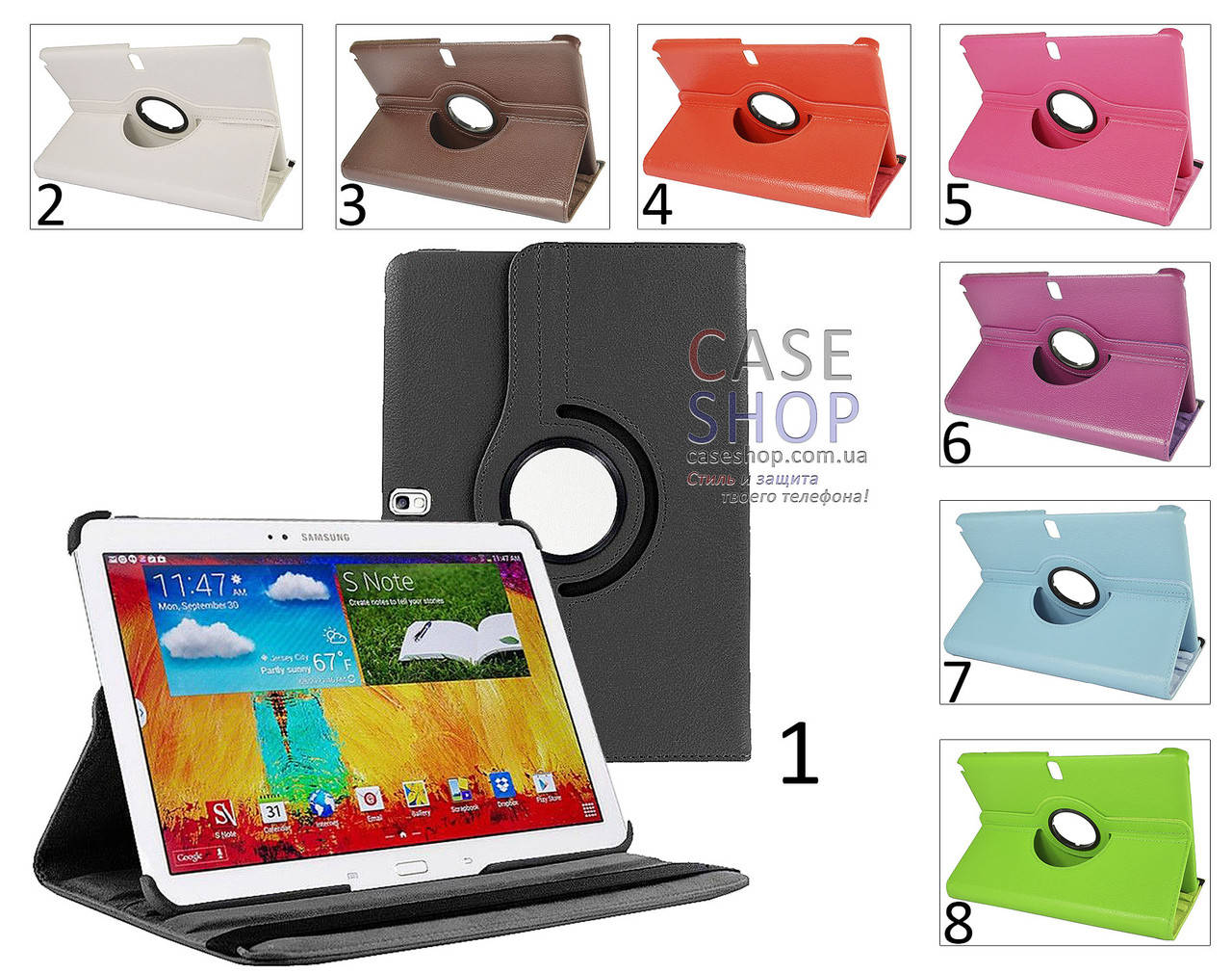 

Откидной чехол для Samsung Galaxy Note 10.1 14 Edition p600 с разворотом на 360