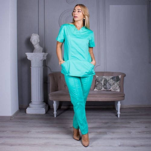 

Р-р 46, 48, 50, 52, 54, 56, Медицинская одежда, Бирюзовый