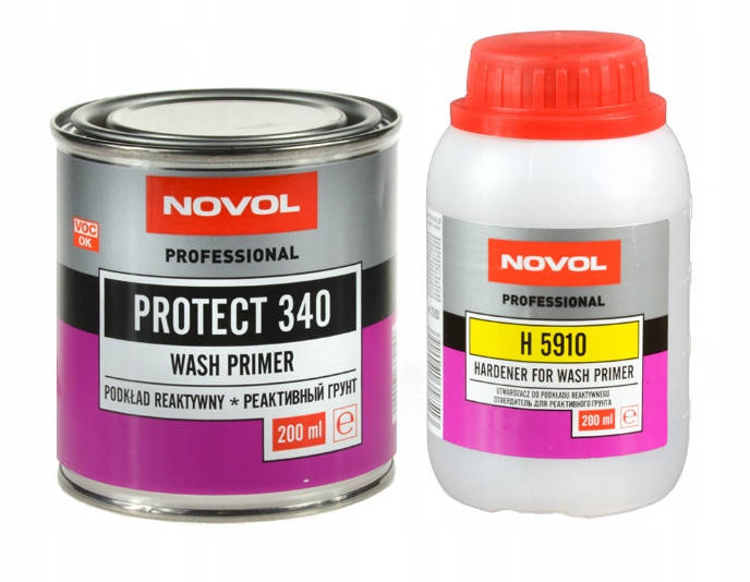 

Реактивный грунт PROTECT 340 Wahs Primer 0,2л+0,2л NOVOL