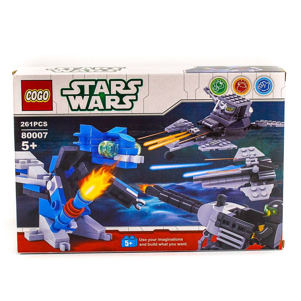 

Детский конструктор Star War (80007), 261 деталей