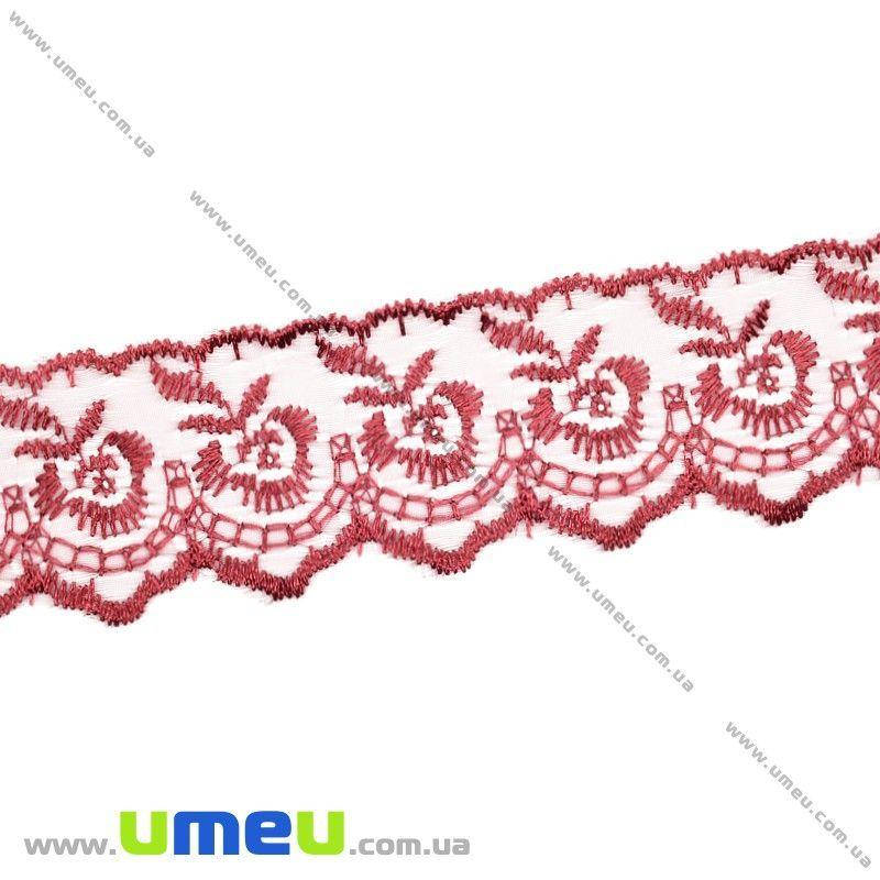 

Кружево органза Яблочко, 40 мм, Бордовое, 1 м (LEN-025742)