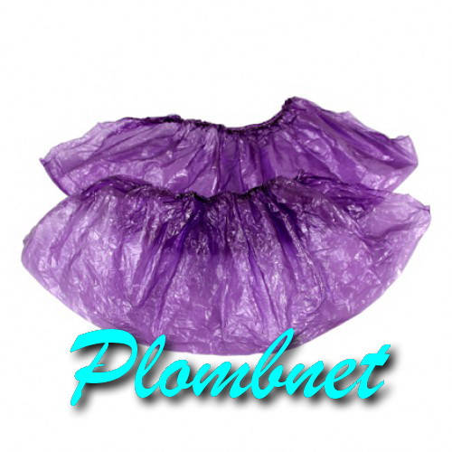 

Бахіли 2,0 г 50 пар (100шт) Фіолетові / Бахилы