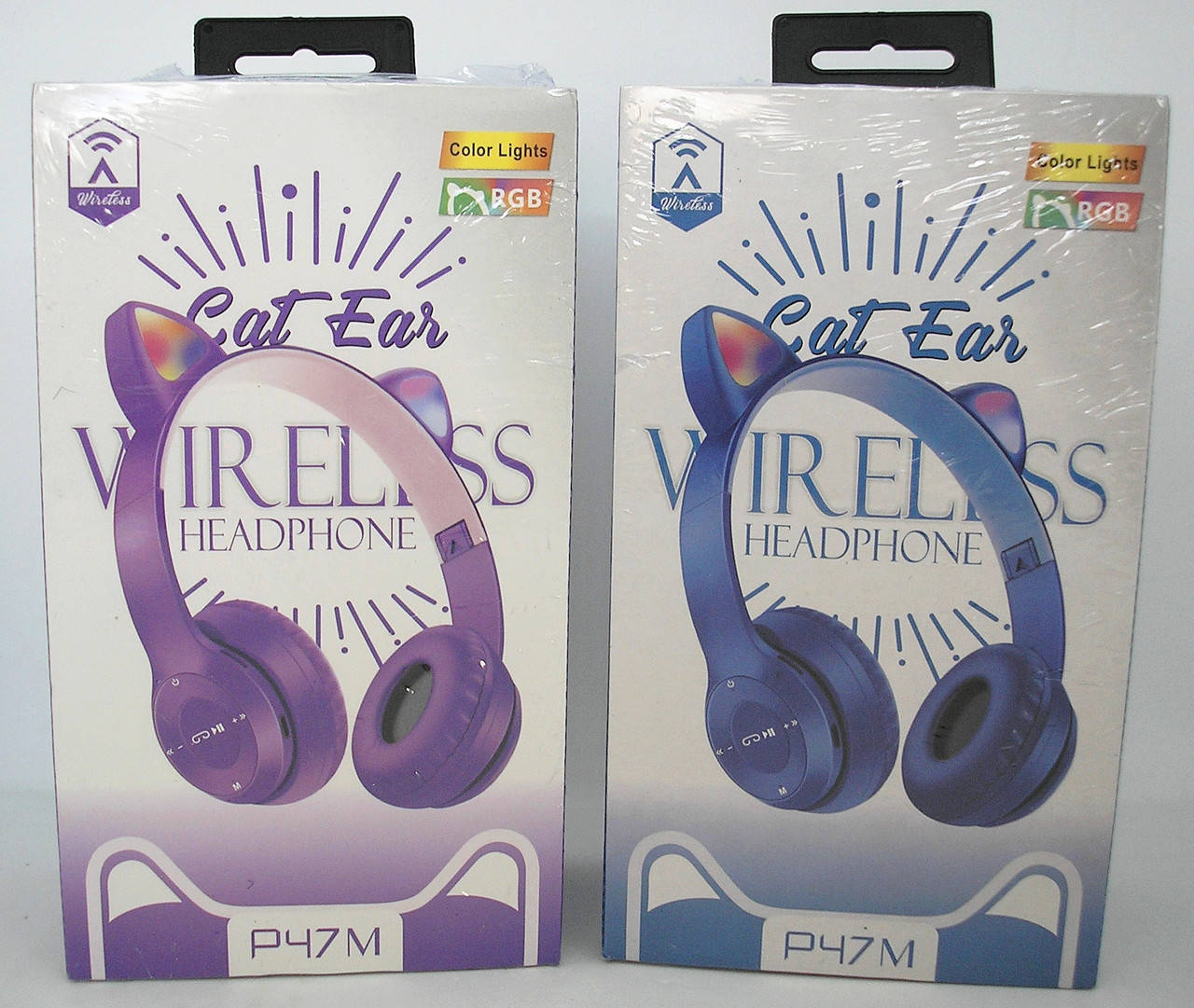 

Беспроводные Bluetooth наушники P47 с кошачьими ушками и LED подсветкой