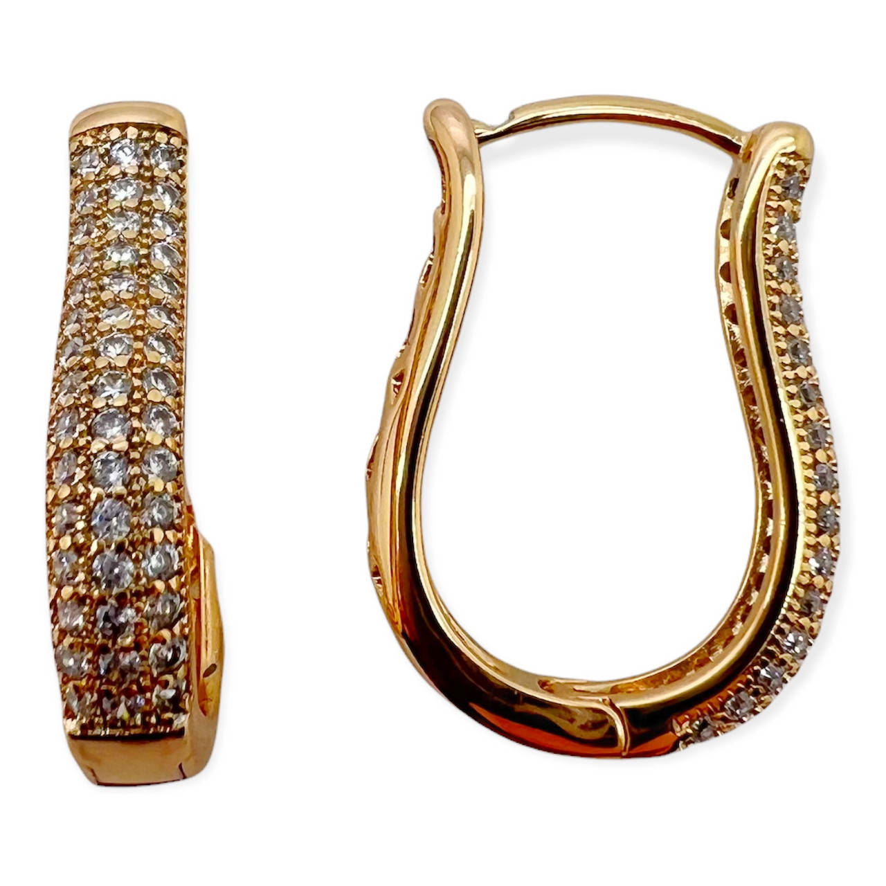 

Серьги стильные Xuping. 18k