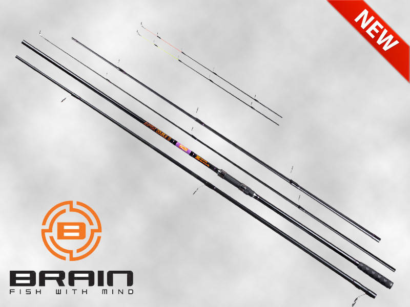 

Удилище 2в1 Brain Apex Double 3.3m 3.25lbs/max 130g, Белый