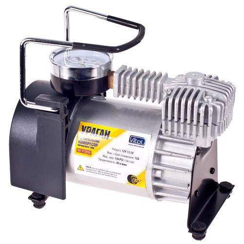 

Компрессор "Ураган" КА-У12050 150psi/15Amp/40л/прикур.+переходник (КА-У12050)