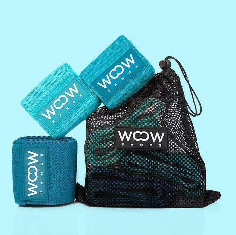 

Набор тканевых фитнес резинок разной упругости Woow Bands, эспандеры, ленты для фитнеса