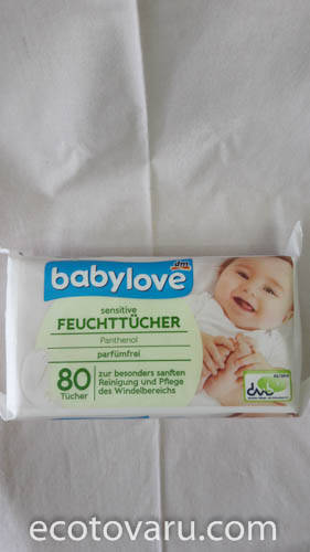 

Влажные салфетки BabyLove 80шт