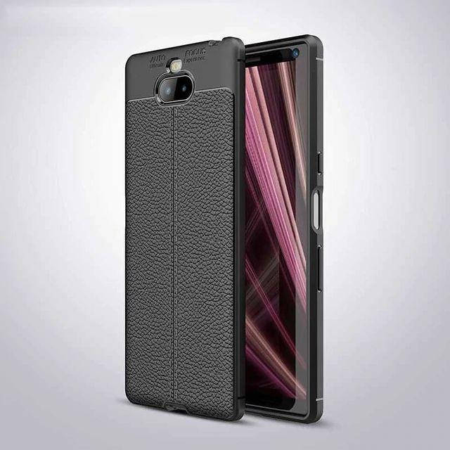 

TPU чехол накладка Tiger для Sony Xperia 10 Plus (4 цвета) чёрный, Разные цвета