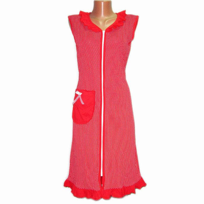 

Халат на молнии Рюша (кулир)