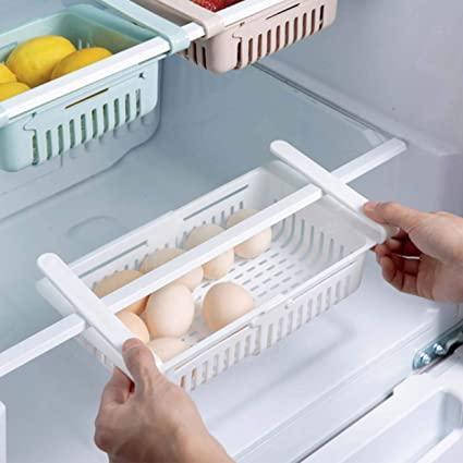 

Органайзер на холодильник Strechable Hanging Storage Rack растягивающийся белый